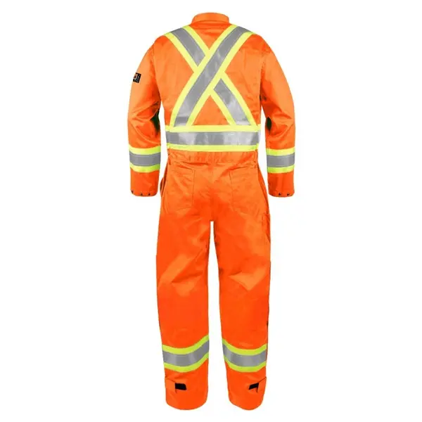 Amsal Inc - BBH Holmes workwear FR coverall with reflective stripes orange 116566MHOR_back.webp