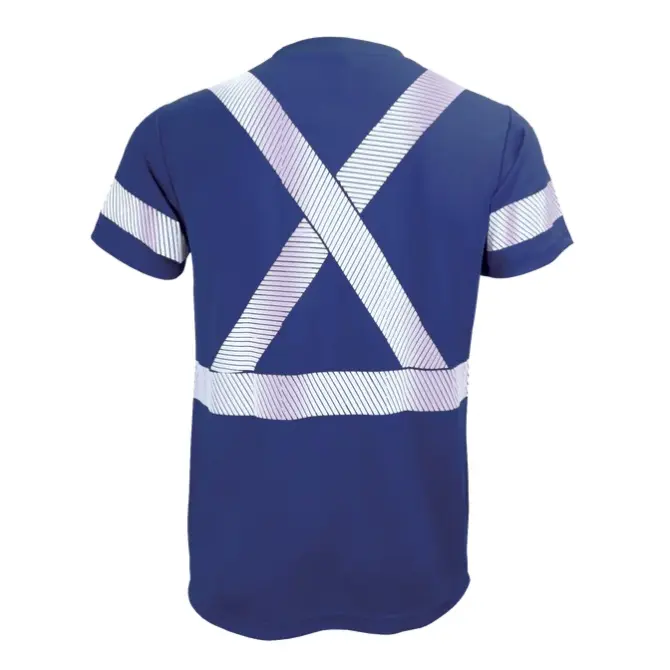 Amsal Inc - Gatts high visibility t-shirt blue STX2SS_back.webp