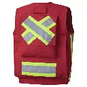Amsal Inc. - Pioneer red surveyors safety vest V1010710_back.webp