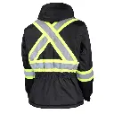 Amsal Inc. - Ganka 600 denier Endura jacket with reflective stripe black 89-250-1-REF-NB_back.webp