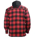 Amsal Inc - Gatts flanel lined shirt hood 626-DCF red_back.webp