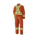Amsal Inc. - Pioneer cotton hi-viz quilted coveralls orange V206095A_back.webp