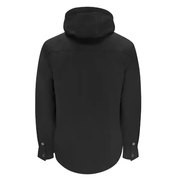 Amsal Inc. - Task jacket with sherpa lining and hood black TK-E1836_back.webp