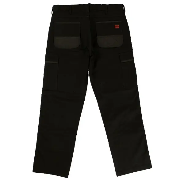Amsal Inc. - Tough Duck Flex twill cargo pants black 6010_back.webp