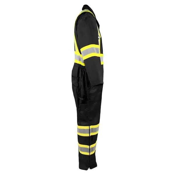 Amsal Inc - BBH Terra unlined coverall with reflective stripe black 116581BK_right side.webp