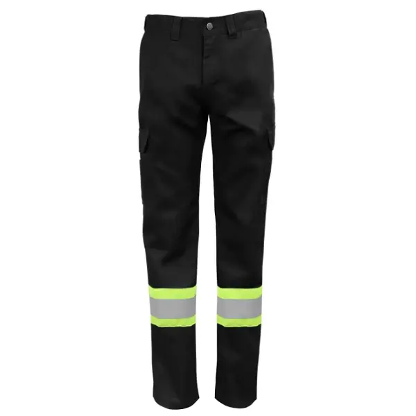 Gatts cargo pants flexible waist with reflective stripes
