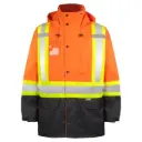 Terra 300 deniers rain jacket with reflective stripes