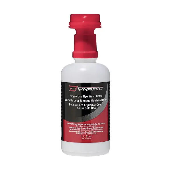 Solution saline de rinçage oculaire 32 onces à usage unique Dynamic
