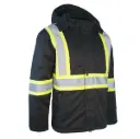 Forcefield softshell winter jacket with reflective stripe