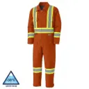 Pioneer cotton hi-viz quilted coveralls