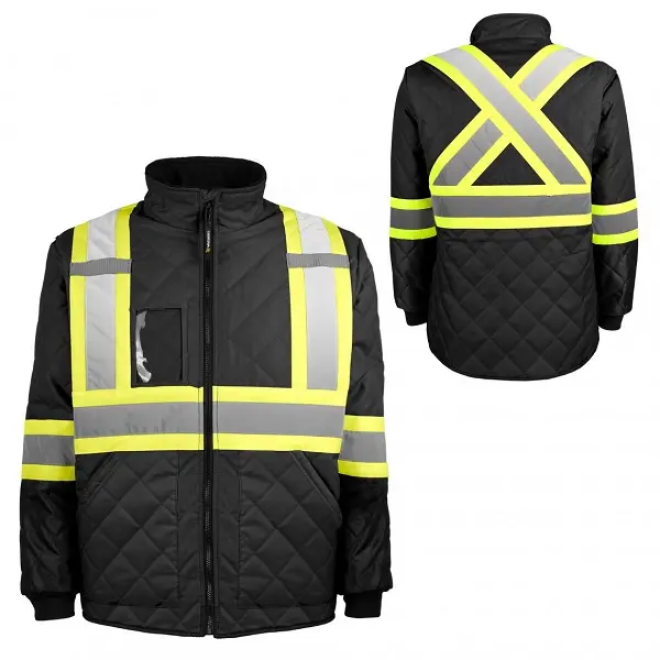 Terra freezer jacket with reflective stripes
