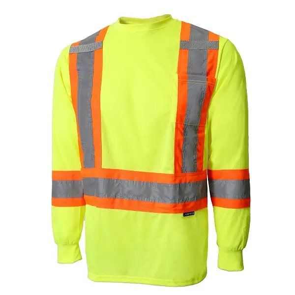 Jackfield long sleeve t-shirt with reflective stripes