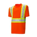 T-shirt  en polyester à manches courtes avec bandes réfléchissantes de 4 po Ground Force