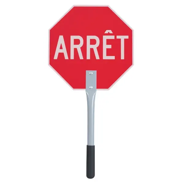 Panneau d'arrêt - Arrêt/Arrêt 12" Pioneer