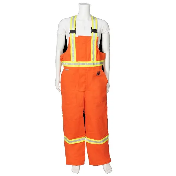 Salopette doublée ignifuge orange Firewall avec bandes réfléchissantes Viking