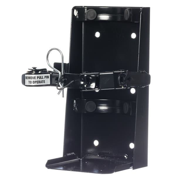 Vehicle bracket for 10 lb extinguisher