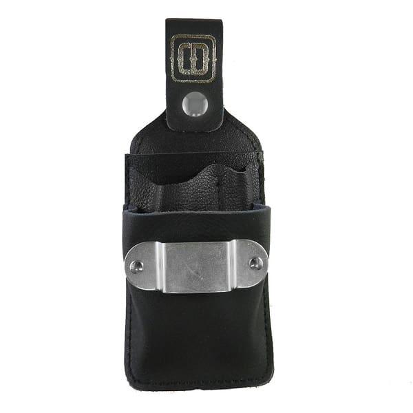 Cuirs Desrochers shipping holster with metal measuring tape holder