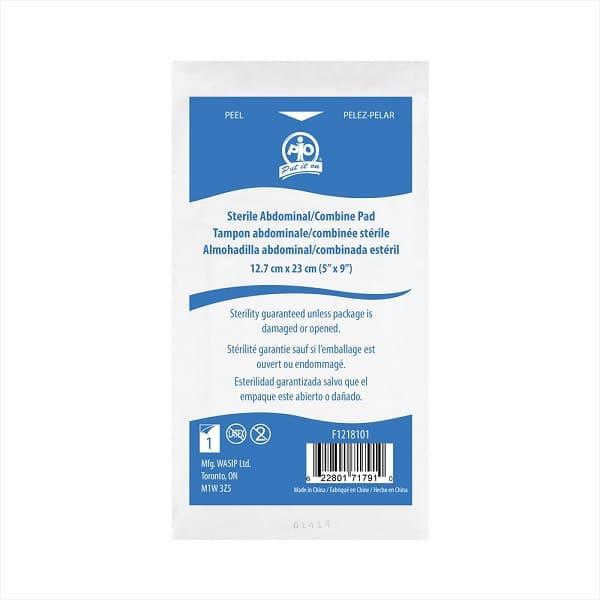 Sterile abdominal/combine pad 12.7 x 23cm
