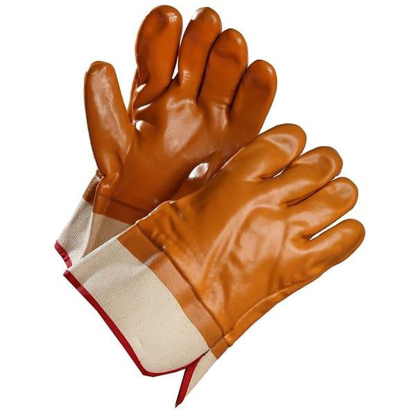 Forcefield PVC glove with fleece lined and safety cuff