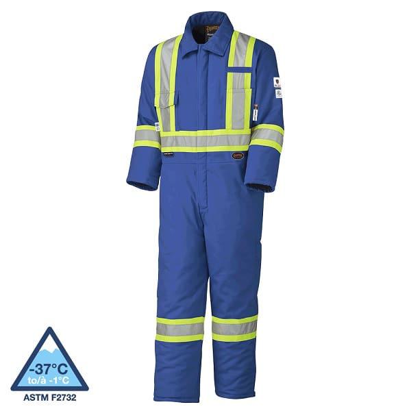 Pioneer FR hi-viz quilted coveralls