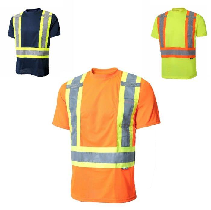 Jackfield short sleeve t-shirt with reflective stripes