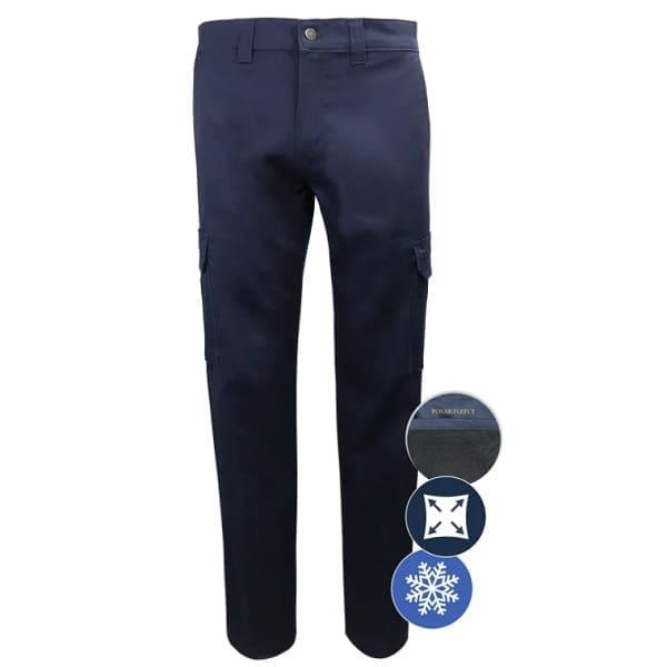 Gatts navy lined stretch cargo pant