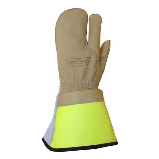 [akka-3-fingers-cowhide-leather-glove-with-5-cuff] Akka 3 fingers cowhide leather glove with 5" cuff