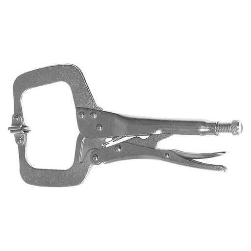 [tooltech-c-clamp-locking-pliers-with-flex-jaws-swivel-pads] Tooltech C-clamp locking pliers with flex jaws swivel pads