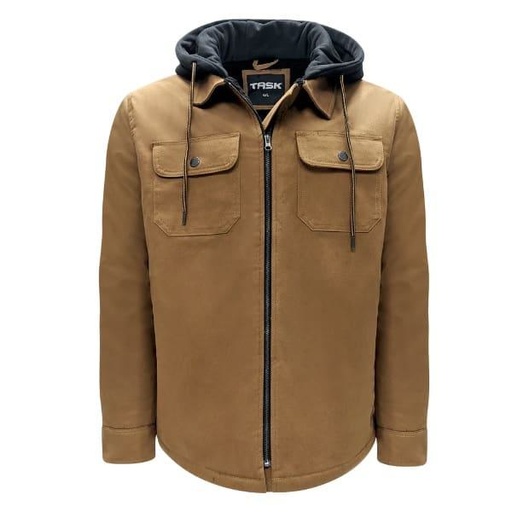 [task-jacket-with-sherpa-lining-and-hood] Task jacket with sherpa lining and hood