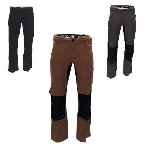 Pantalon travail extensible avec poche pour genouillère Task