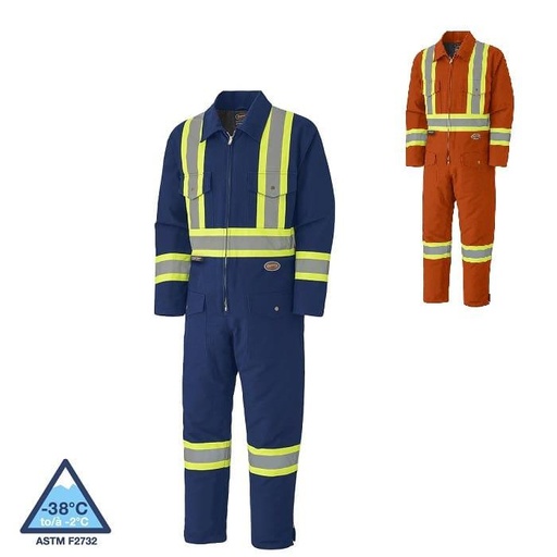 [pioneer-cotton-hi-viz-quilted-coveralls] Pioneer cotton hi-viz quilted coveralls