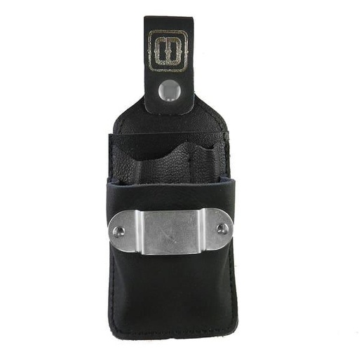 [51/214-1] Cuirs Desrochers shipping holster with metal measuring tape holder