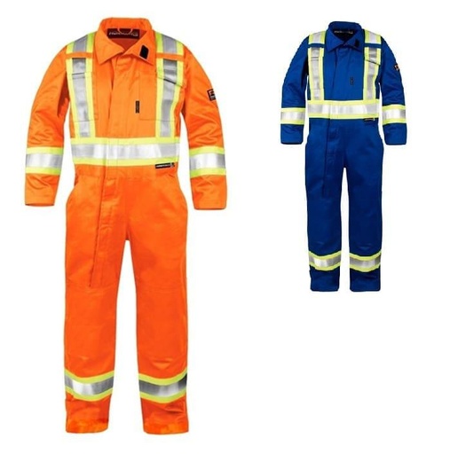 [holmes-workwear-fr-coverall-with-reflective-stripes] Holmes workwear FR coverall with reflective stripes