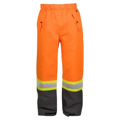 Terra 300 deniers rain pants with reflective stripes