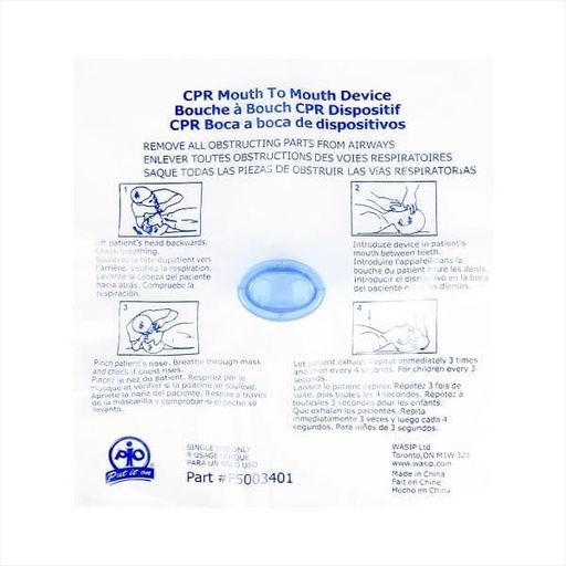 [cpr-faceshield-with-1-way-valve-single-use] CPR faceshield with 1 way valve, single use