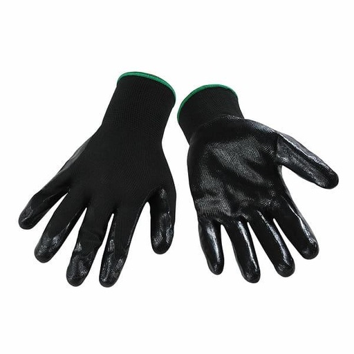 [polyester-glove-with-black-nitrile-palm] Polyester glove with black nitrile palm