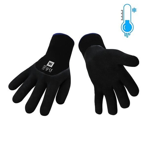 [latex-nylon-glove-with-acrylic-fleece-liner] Latex nylon glove with acrylic fleece liner
