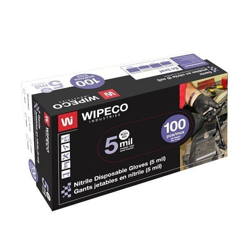 [nitrile-5-mil-black-disposable-glove] Nitrile 5 mil black disposable glove