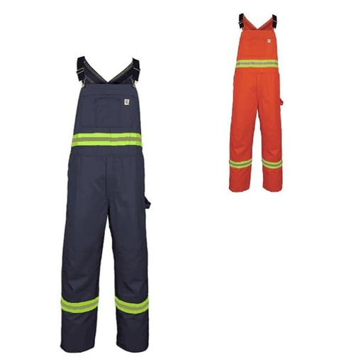 [big-bill-bip-overall-with-reflective-stripes] Big Bill bip overall with reflective stripes