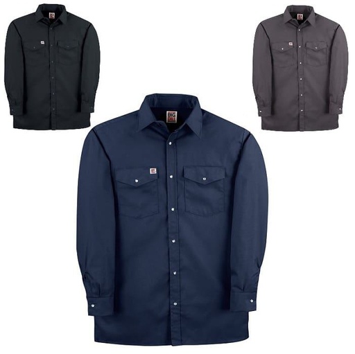 [big-bill-long-sleeves-shirt-with-snap-closure] Big Bill long sleeves shirt with snap closure