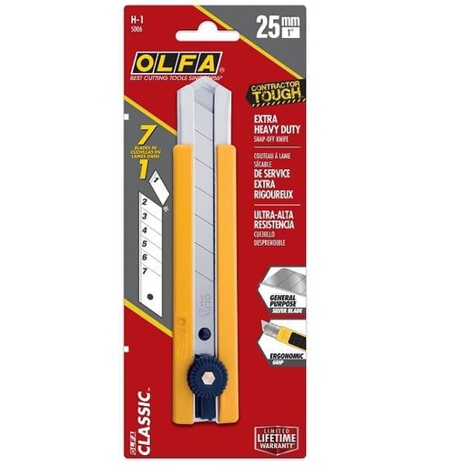 [olfa-25mm-h-1-extra-heavy-duty-utility-knife] Olfa 25mm H-1 extra heavy-duty utility knife