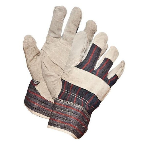 [forcefield-split-leather-patch-palm-work-glove] Forcefield split leather patch palm work glove