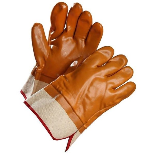 [forcefield-pvc-glove-with-fleece-lined-and-safety-cuff] Forcefield PVC glove with fleece lined and safety cuff