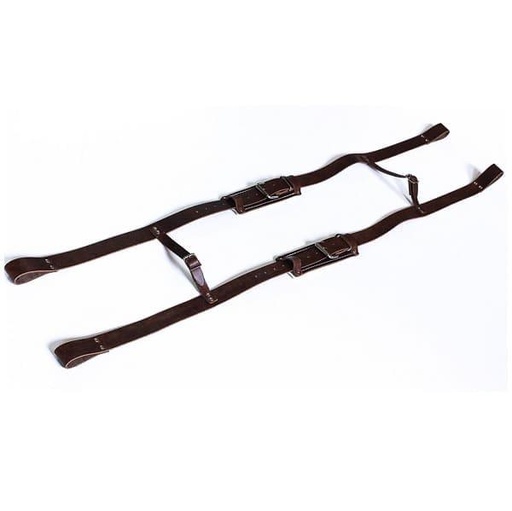 [duracuir-adjustable-leather-suspenders] Duracuir adjustable leather suspenders