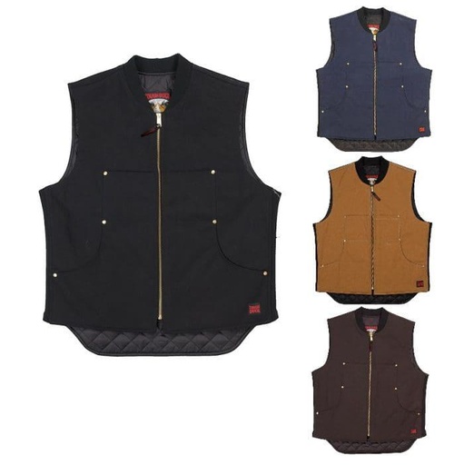 [tough-duck-quilt-lined-vest] Tough Duck quilt lined vest