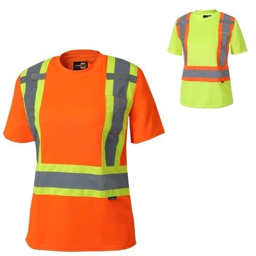 [jackfield-short-sleeve-t-shirt-with-reflective-stripes-for-women] Jackfield short sleeve t-shirt with reflective stripes for women