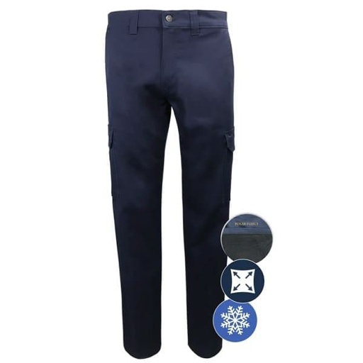 [gatts-navy-lined-stretch-cargo-pant] Gatts navy lined stretch cargo pant