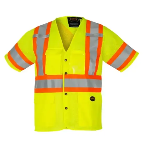 Pioneer mesh hi-vis short-sleeved safety vest
