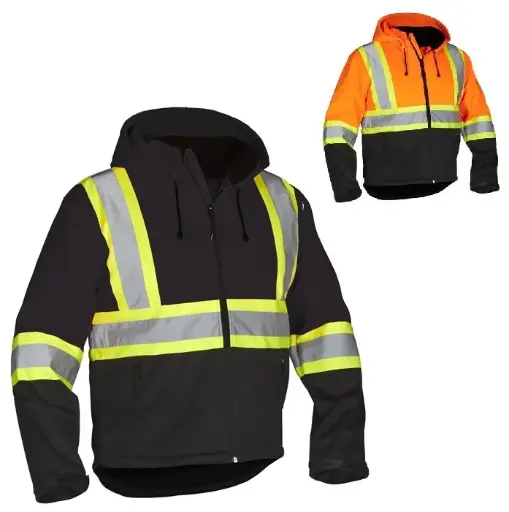 Manteau court softshell avec bandes réfléchissantes Forcefield