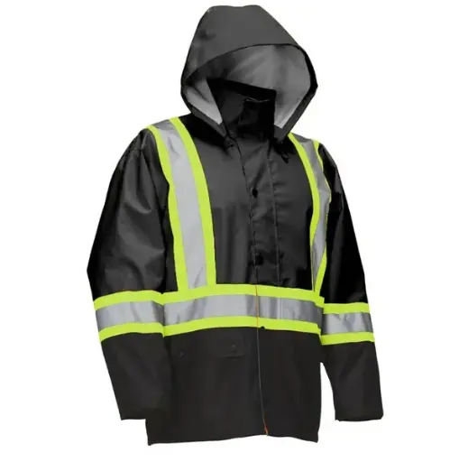 Manteau de pluie avec bandes réfléchissantes Forcefield
